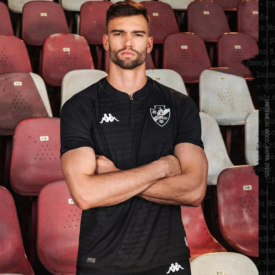 Vasco 24/25 Goalkeeper Jersey Black Full Sponsor - Kappa