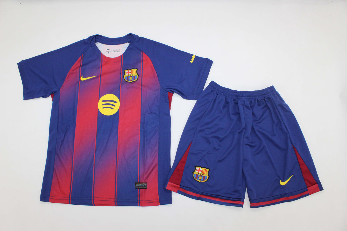 Kids Barcelona Home Jersey 2025/26