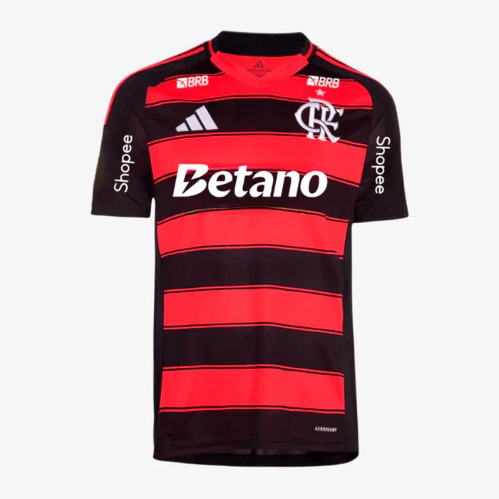 Flamengo Home Jersey 2025/26 Full Sponsor Betano