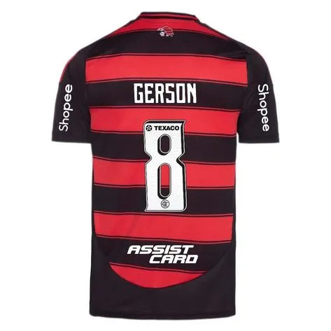 Flamengo 2025/26 GERSON #8 Full Sponsor Home Jersey