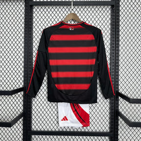 Flamengo 2025/26 Home Kids Kit - Long Sleeve