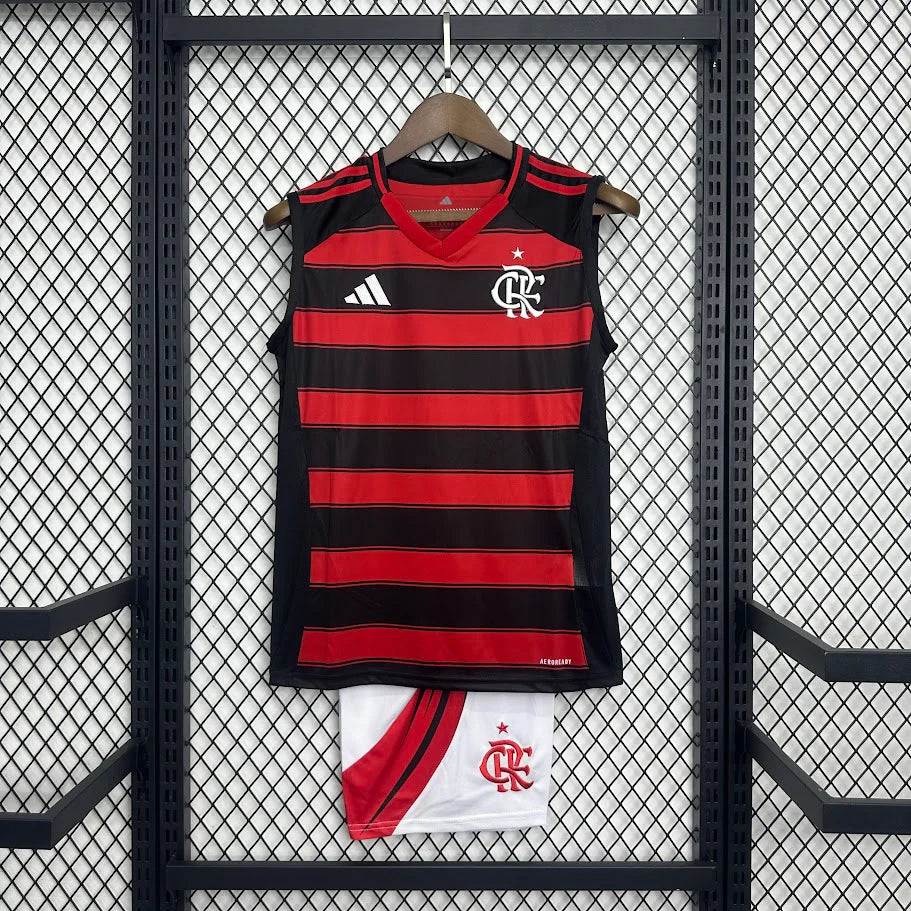 Flamengo 2025/26 Home Kids Kit - Tank Top