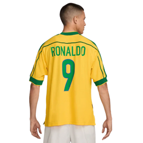 Brazil 1998/99 Retro Jersey RONALDO #9