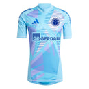Cruzeiro Goalkeeper Jersey 2025/26 Light Blue - Full Sponsors