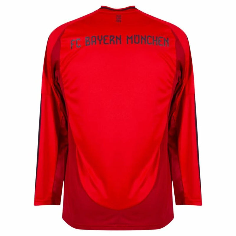 Bayer München 2024/25 I Home Long Sleeve Fan Jersey - Patchs UCL UEFA  Foundation (Official Printing)