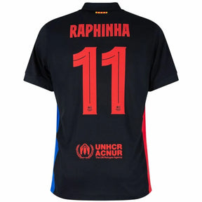 Barcelona 2024/25 II Away RAPHINHA #11 - Patchs UCL UEFA  Foundation (Official Printing)