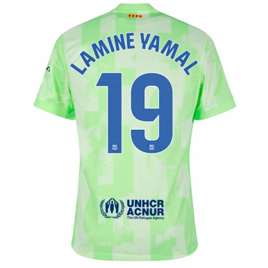 Barcelona 2024/25 III Third LAMINE YAMAL #19 - Patchs UCL UEFA  Foundation (Official Printing)