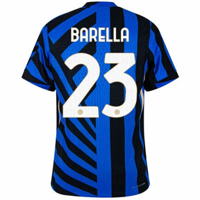 Inter Milan 2024/25 I Home BARELLA #23 - Patchs UCL UEFA  Foundation (Official Printing)