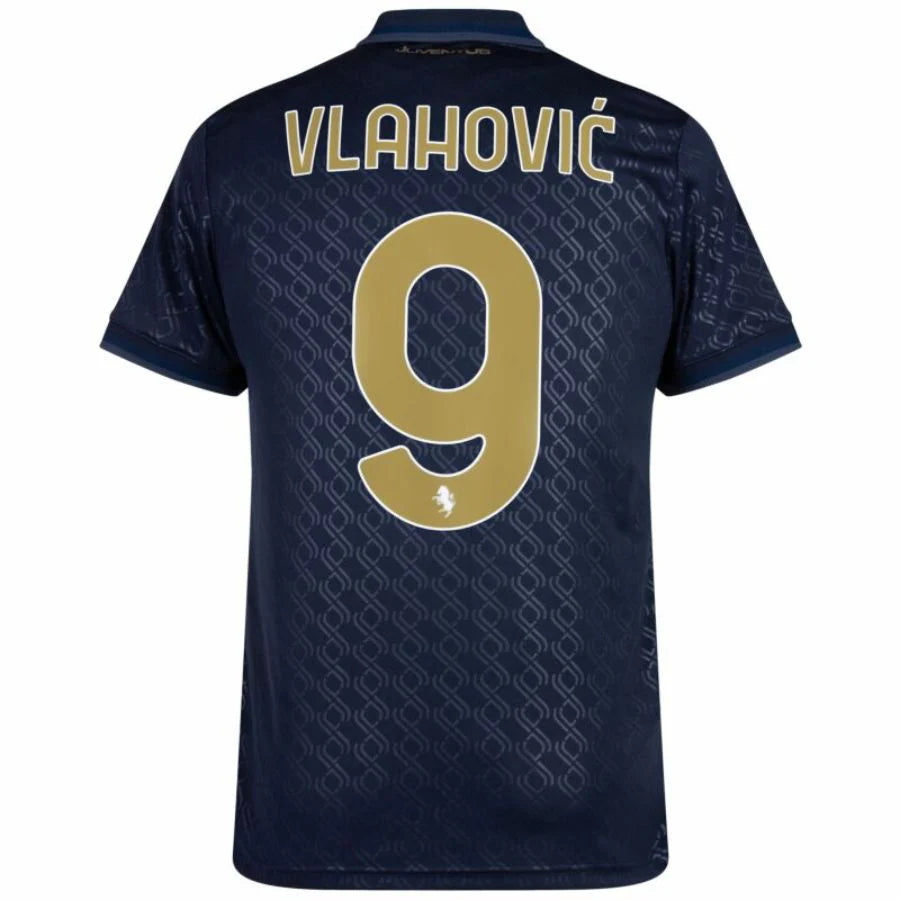 Juventus 2024/25 III Third VLAHOVIC #9 - Patchs UCL UEFA  Foundation (Official Printing)