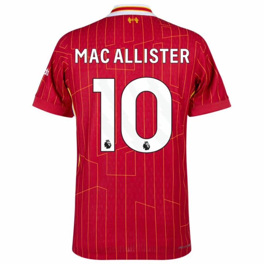 Liverpool 2024/25 I Home MAC ALLISTER #10 - Patchs UCL UEFA  Foundation (Official Printing)