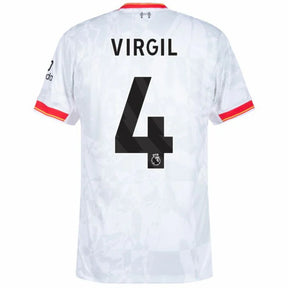 Liverpool 2024/25 II Away VIRGIL #4 - Patchs UCL UEFA  Foundation (Official Printing)