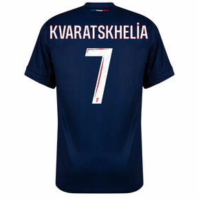 Paris Saint-Germain 2024/25 I Home KVARATSKHELIA #7 - Patchs UCL UEFA  Foundation (Official Printing)