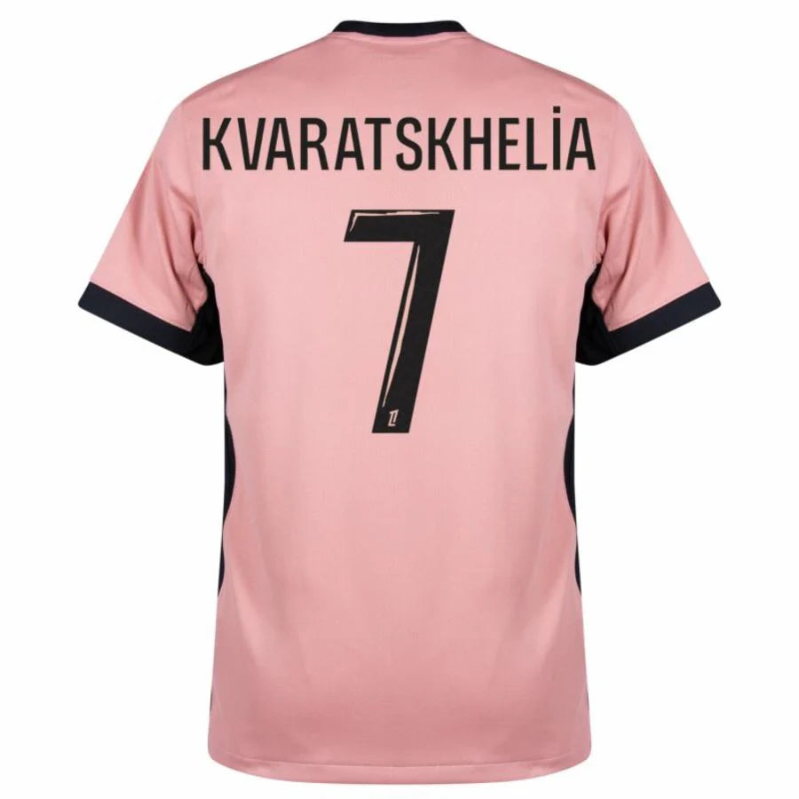 Paris Saint-Germain 2024/25 III Third KVARATSKHELIA #7 - Patchs UCL UEFA  Foundation (Official Printing)