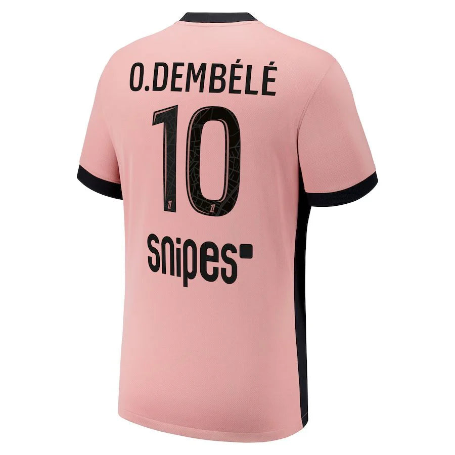 Paris Saint-Germain 2024/25 III Third O.DEMBELE #10 - Patchs UCL UEFA  Foundation (Official Printing)