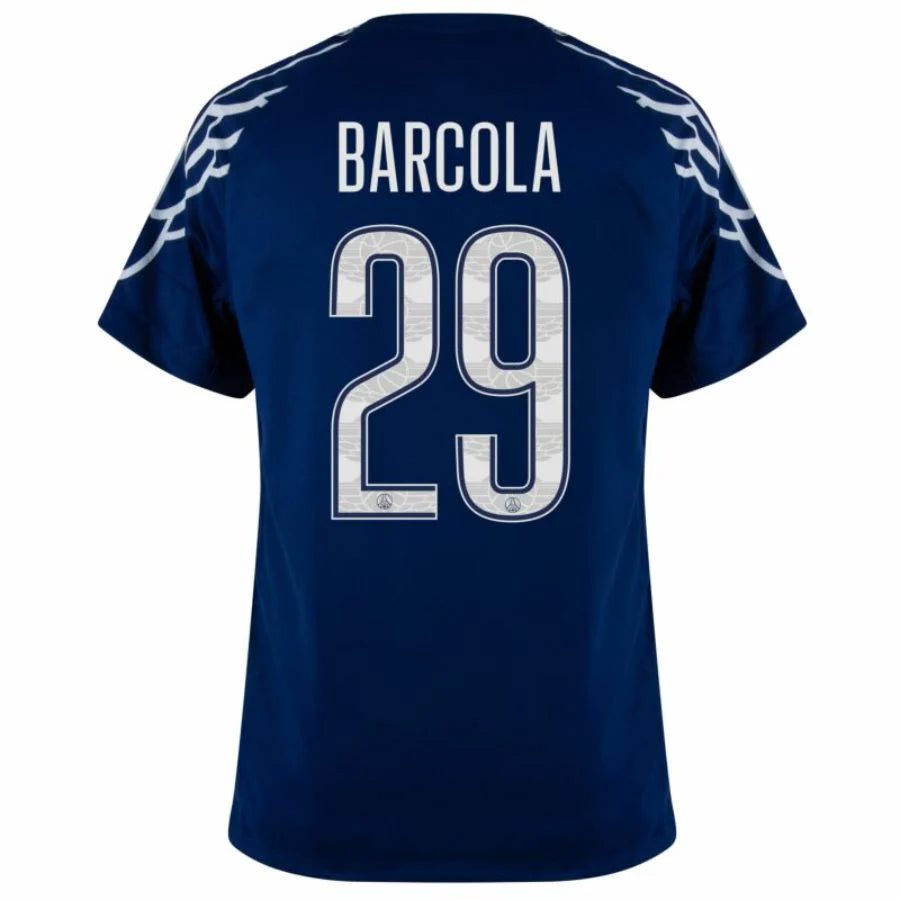 Paris Saint-Germain 2024/25 IIII Fourth Jordan BARCOLA #29 - Patchs UCL UEFA  Foundation (Official Printing)