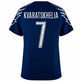 Paris Saint-Germain 2024/25 IIII Fourth Jersey Jordan KVARATSKHELIA #7 - Patchs UCL UEFA  Foundation (Official Printing)