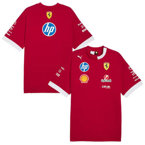 Scuderia Ferrari F1 2025 Team Set Up T-shirt Formula 1