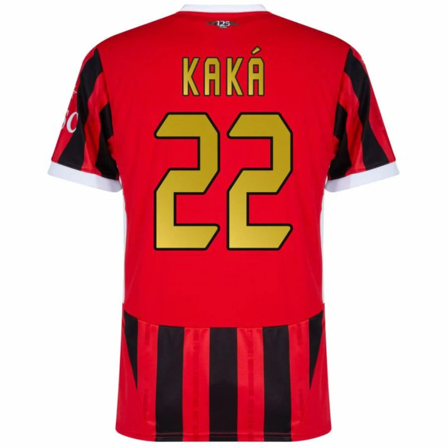 AC Milan 2024/25 I Home KAKA #22 - Patchs UCL UEFA  Foundation (Official Printing)