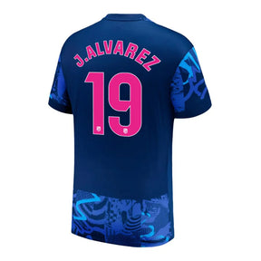 Atletico Madrid 2024/25 III Third J. ALVAREZ #19 - Patchs UCL UEFA  Foundation (Official Printing)