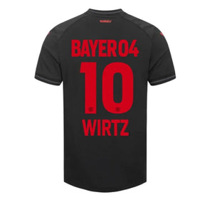 Bayer Leverkusen 2023/24 I Home WIRTZ #10 - Patchs UCL UEFA  Foundation (Official Printing)
