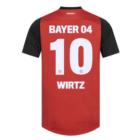 Bayer Leverkusen 2024/25 I Home WIRTZ #10 - Patchs UCL UEFA  Foundation (Official Printing)