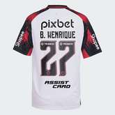 Flamengo 2025/26 II Away B. HENRIQUE #27 Jersey Full Sponsor