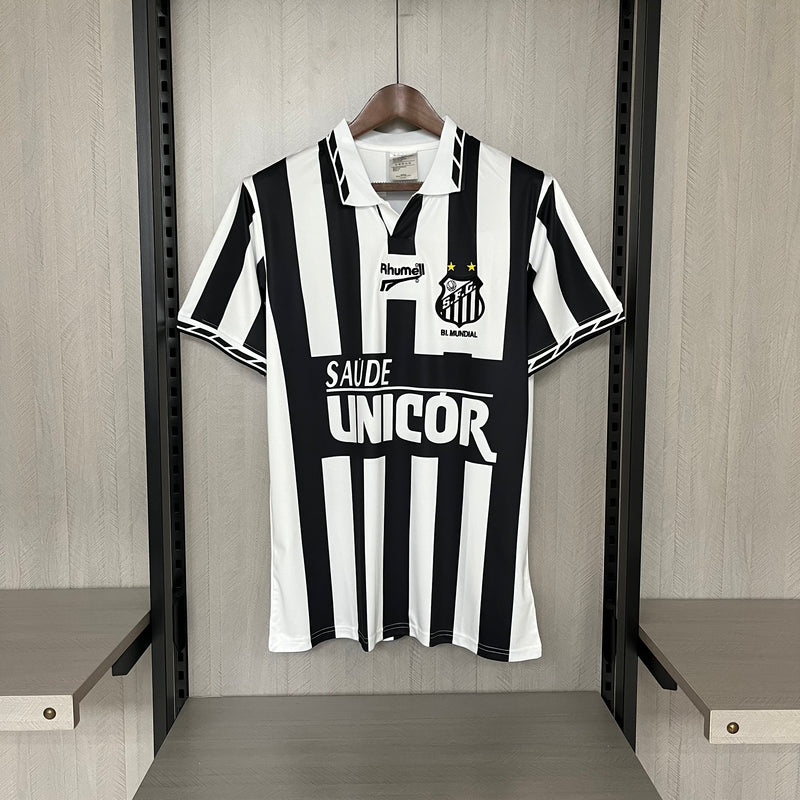 Santos 1996 Away Jersey Retro - Saude Unicor - Rhumell