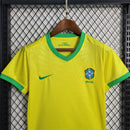Brazil Home Retro Kids Kit 2023/24