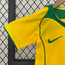 Brazil Away Retro Kids Kit 2004