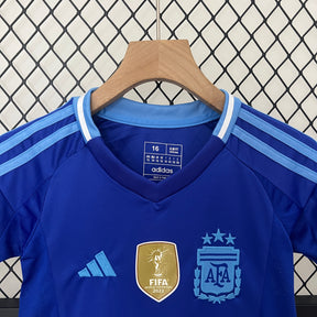 Argentina Away Kids Kit 2024 - Patch Fifa World Champions 2022