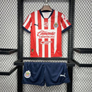 Kids Kit Chivas de Guadalajara Home Jersey 2024/25