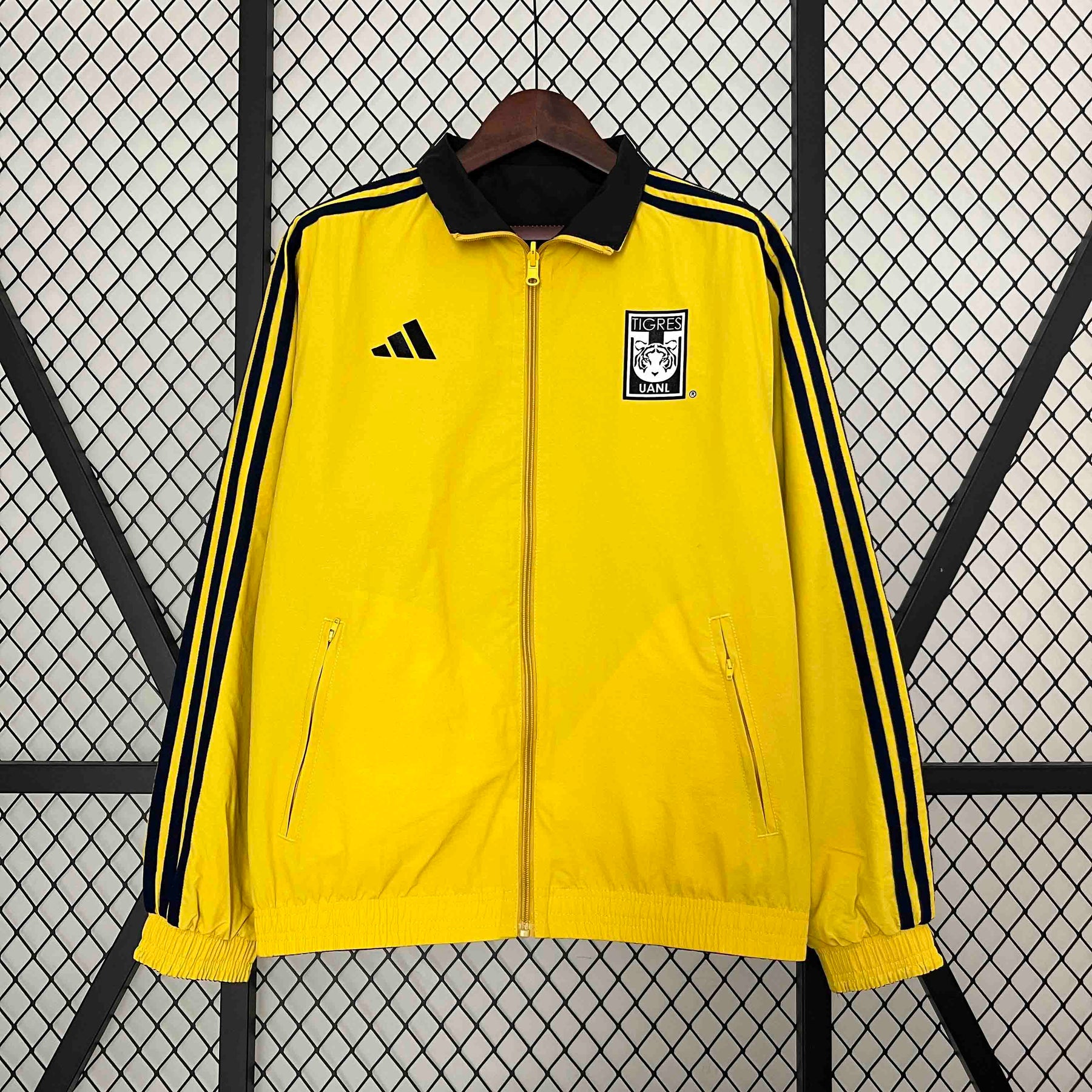 Tigres Orange&Yellow Trench Coat Reversible Windbreaker Double-Sides Jacket 2024/25