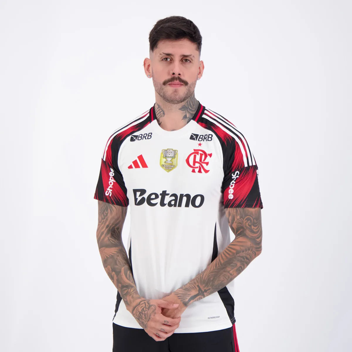 Flamengo Away 2025 Brazilian Cup Champion 2024 Jersey - Full Sponsors