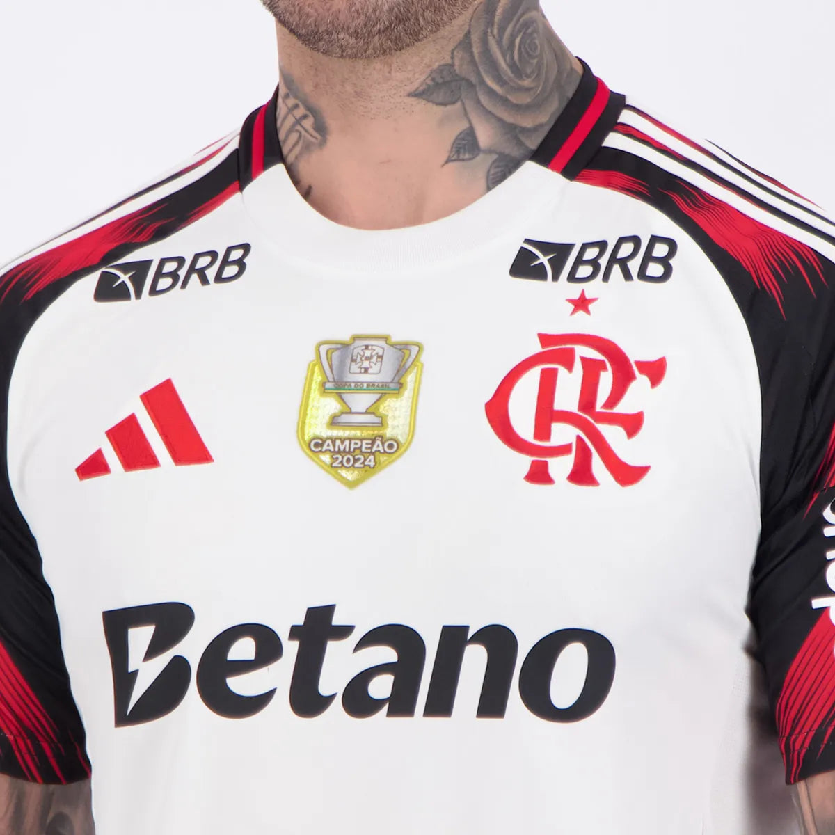 Flamengo Away 2025 Brazilian Cup Champion 2024 Jersey - Full Sponsors