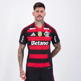 Flamengo Home 2025 Brazilian Cup Champion 2024 Jersey - Full Sponsors