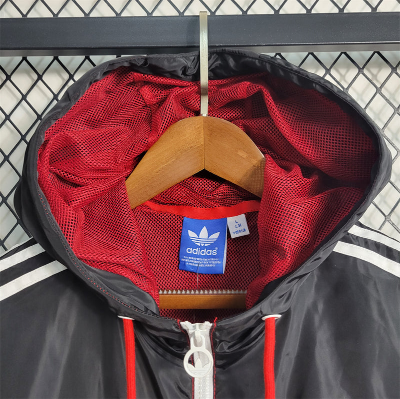 Flamengo Windbreaker Jacket Red and Black