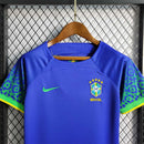 Brazil Away Retro Kids Kit 2022