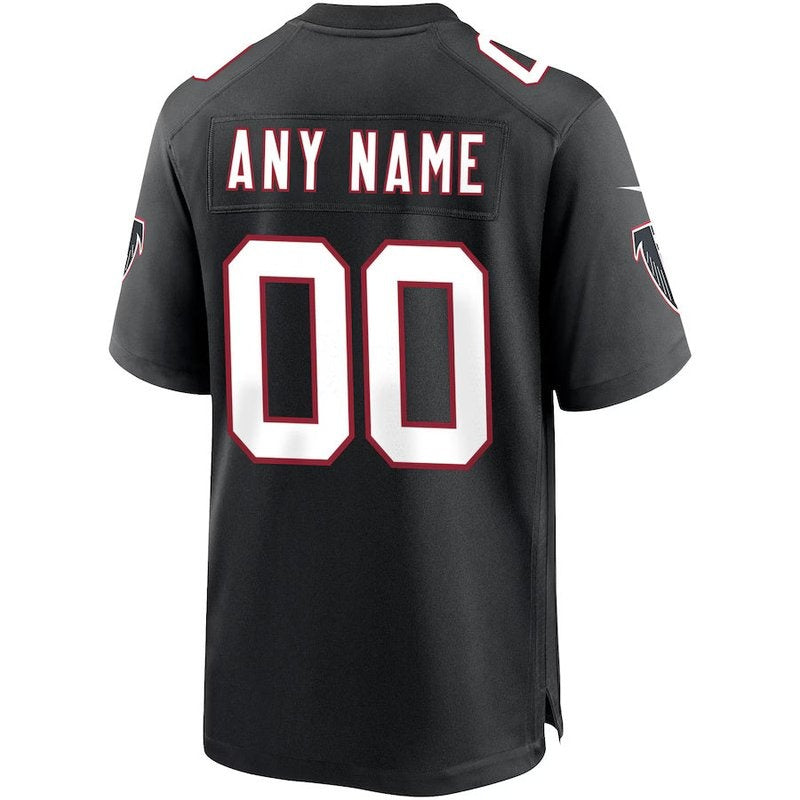 Atlanta Falcons - Throwback Custom NFL Game Jersey - Black