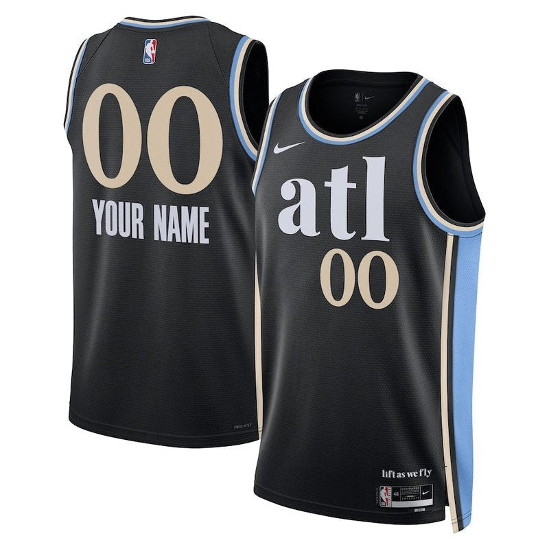 Atlanta Hawks Unisex 23/24 NBA Jersey - Black - City Edition