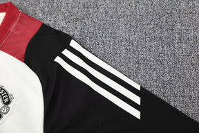 Mens Manchester United Short Training Suit White 2024/25
