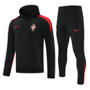 Mens Portugal Hoodie Sweatshirt + Pants Training Suit Black 2025