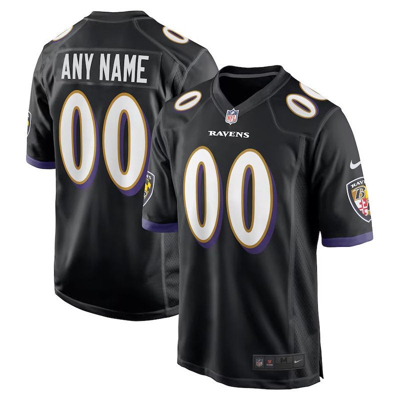 Baltimore Ravens - Alternate Custom NFL Game Jersey - Black