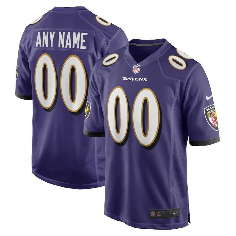 Baltimore Ravens - Custom NFL Game Jersey - Purple