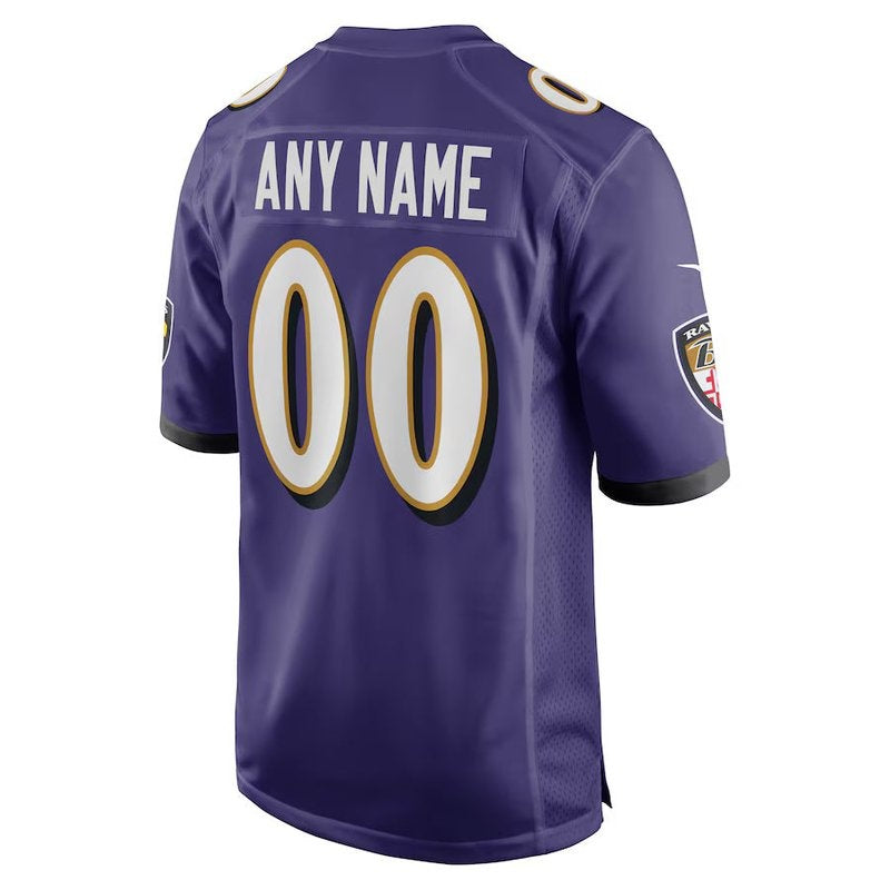 Baltimore Ravens - Custom NFL Game Jersey - Purple