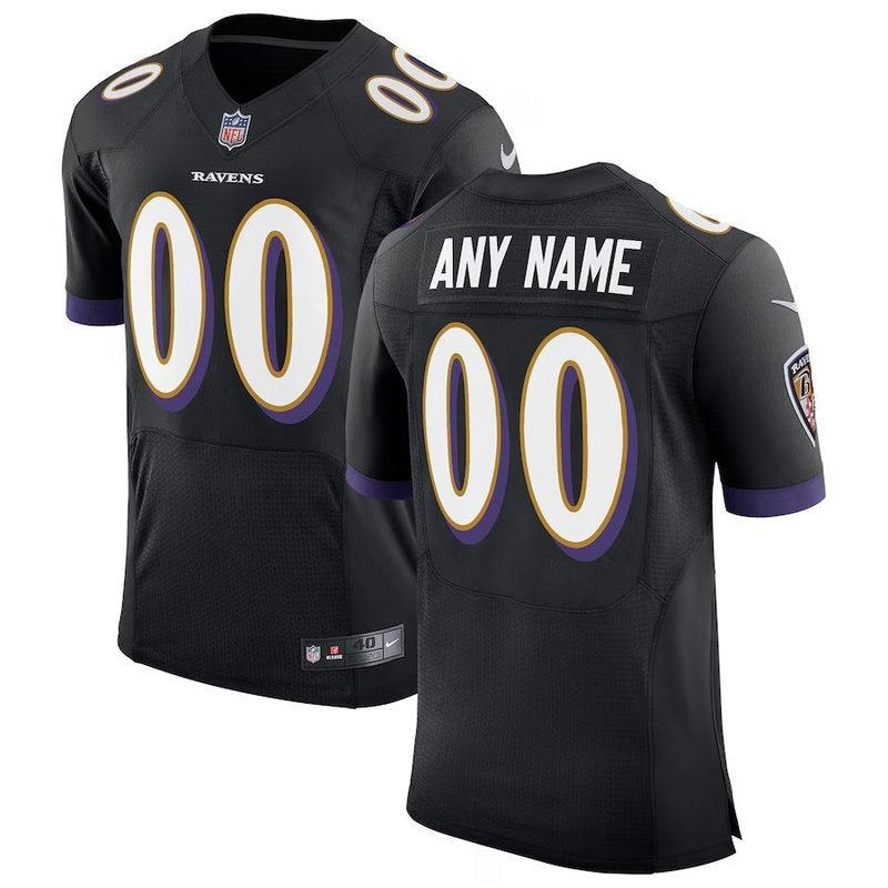 Baltimore Ravens - Speed Machine Custom NFL Jersey - Black