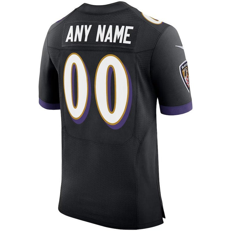 Baltimore Ravens - Speed Machine Custom NFL Jersey - Black