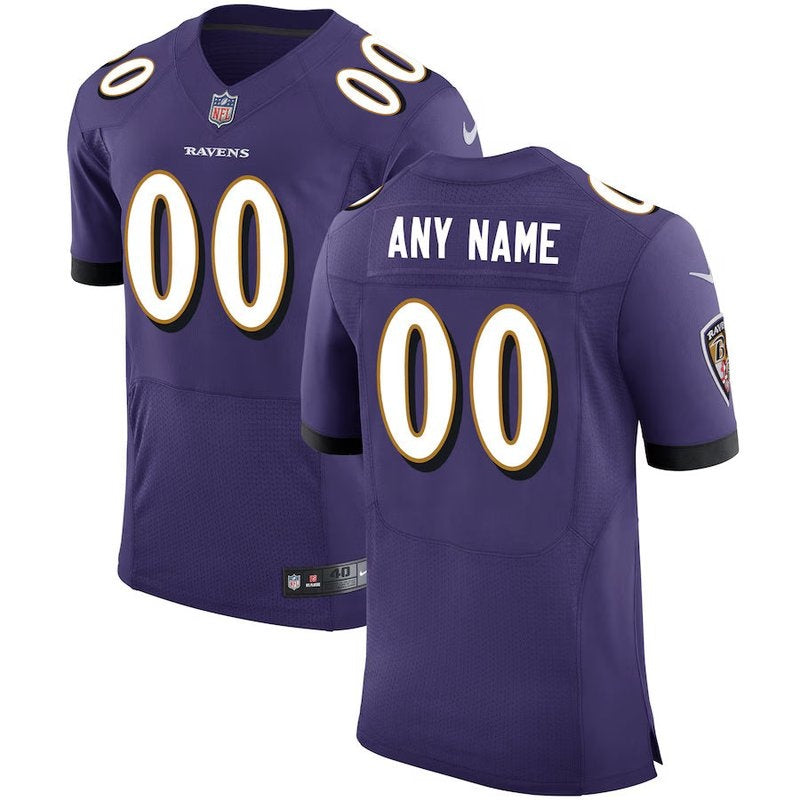 Baltimore Ravens - Speed Machine Custom NFL Jersey - Purple