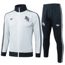 Mens Juventus Jacket + Pants Training Suit Light Grey 2024/25