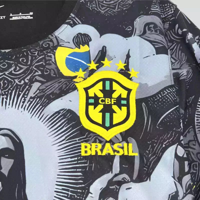 Brazil Cristo Redentor Jersey Black 2024/25