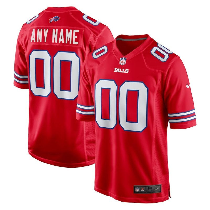 Buffalo Bills - Alternate Custom NFL Game Jersey - Red